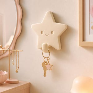 Stjärnväggkrok, söta pastellkrokar, kawaii CurioHue-dekor