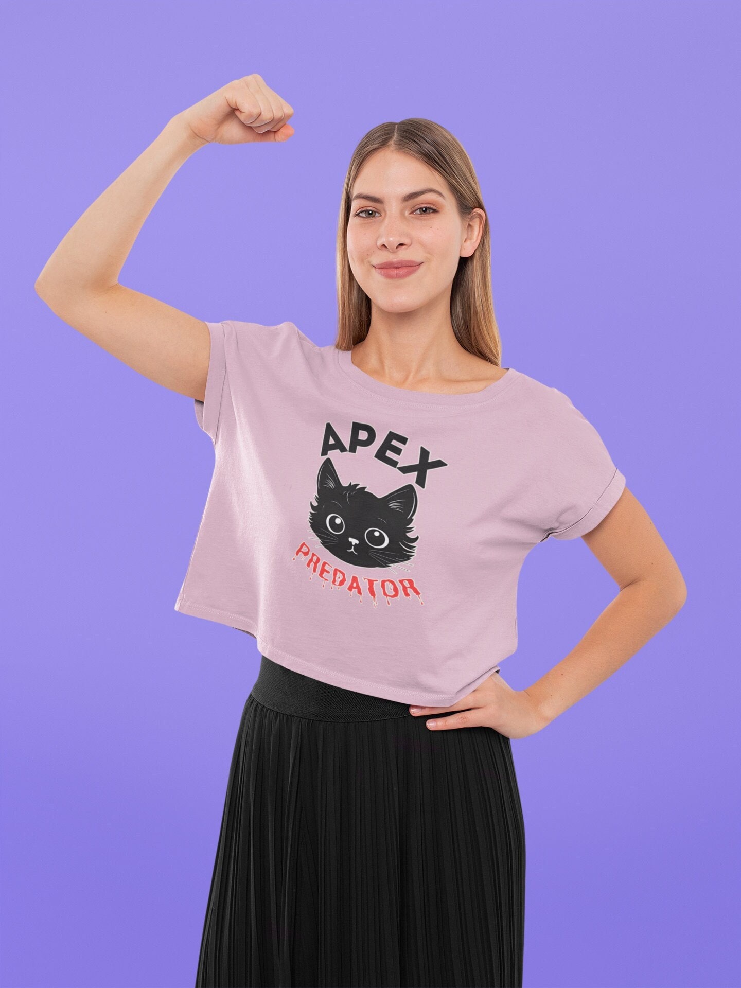 Predator Laser Cats T-shirt Unisex Funny Adult Cotton Alien 