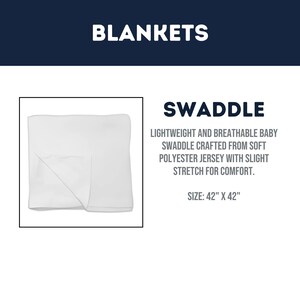 Personalized Lacrosse Baby Blanket, Lax Swaddle Set, Sports Theme image 8