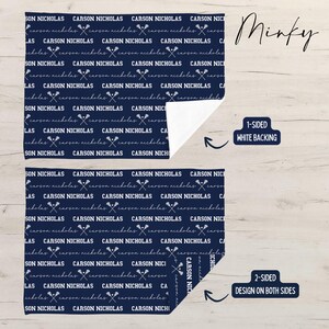Personalized Lacrosse Baby Blanket, Lax Swaddle Set, Sports Theme image 11