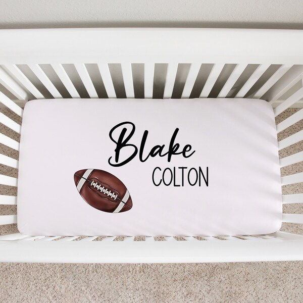 Vintage Sports Crib Sheet