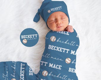 Baseball Baby Blanket Baseball Nursery Custom Name Swaddle Newborn Photography Prop Sports Mom Gift Coach Baby Shower Baseball Room Decor