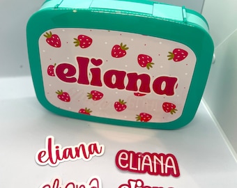 Kids personalized bento box / monogrammed lunch box