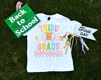 Preppy Back to school tee for girls!