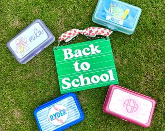 Personalized Pencil Boxes (label only available)