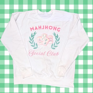 Mahjong social club tee shirt sweatshirt