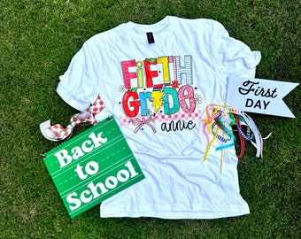 Preppy Bright Back To School Tee for girls or teachers!