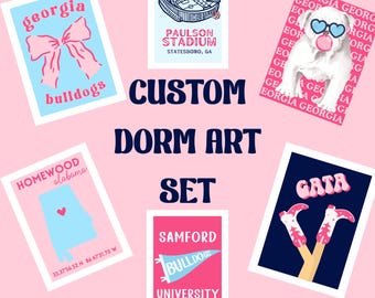 Custom Dorm Art Set