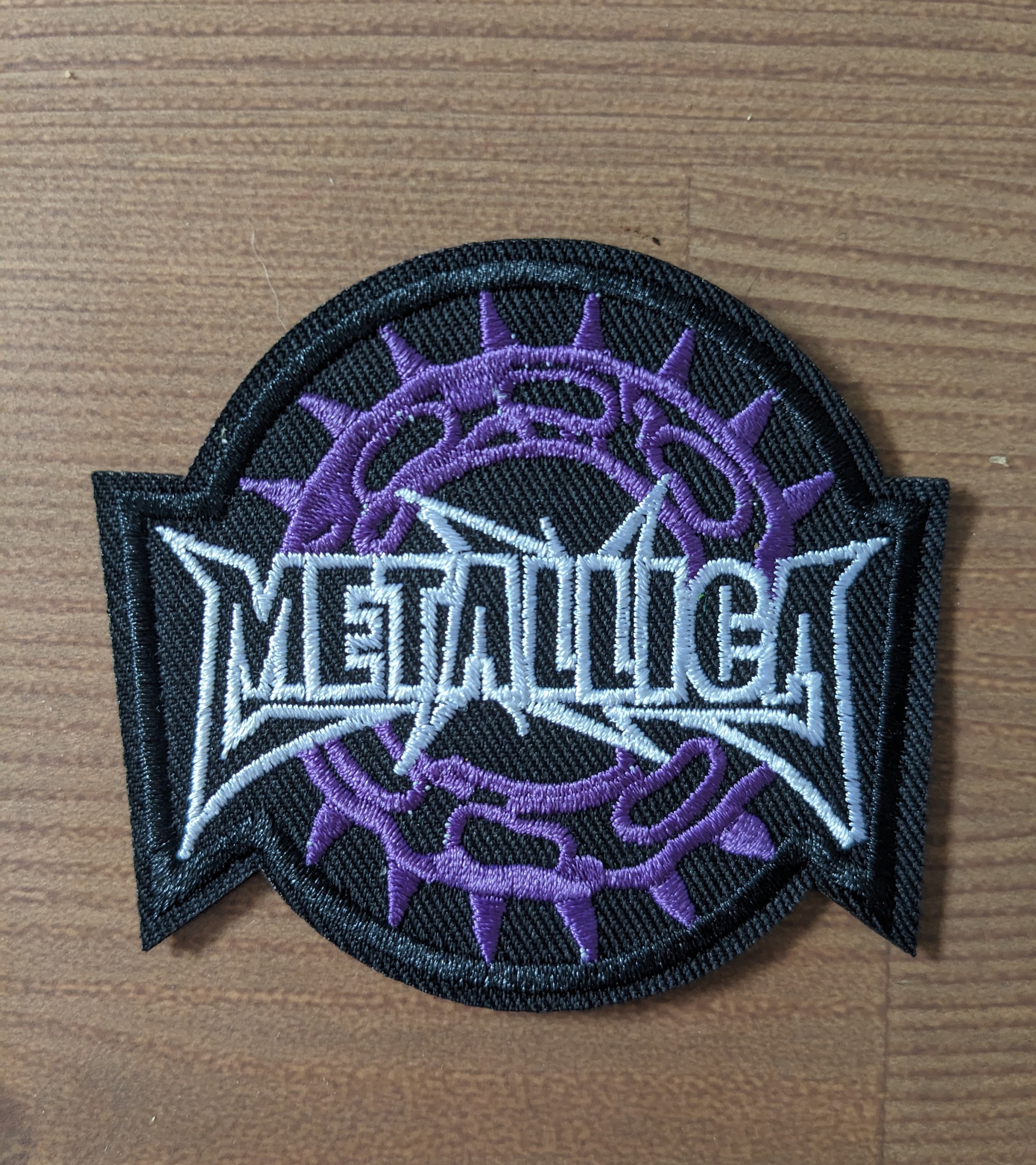 Metallica White Text Rock and Roll Band Embroidered Iron On Patch Cliff  Burton