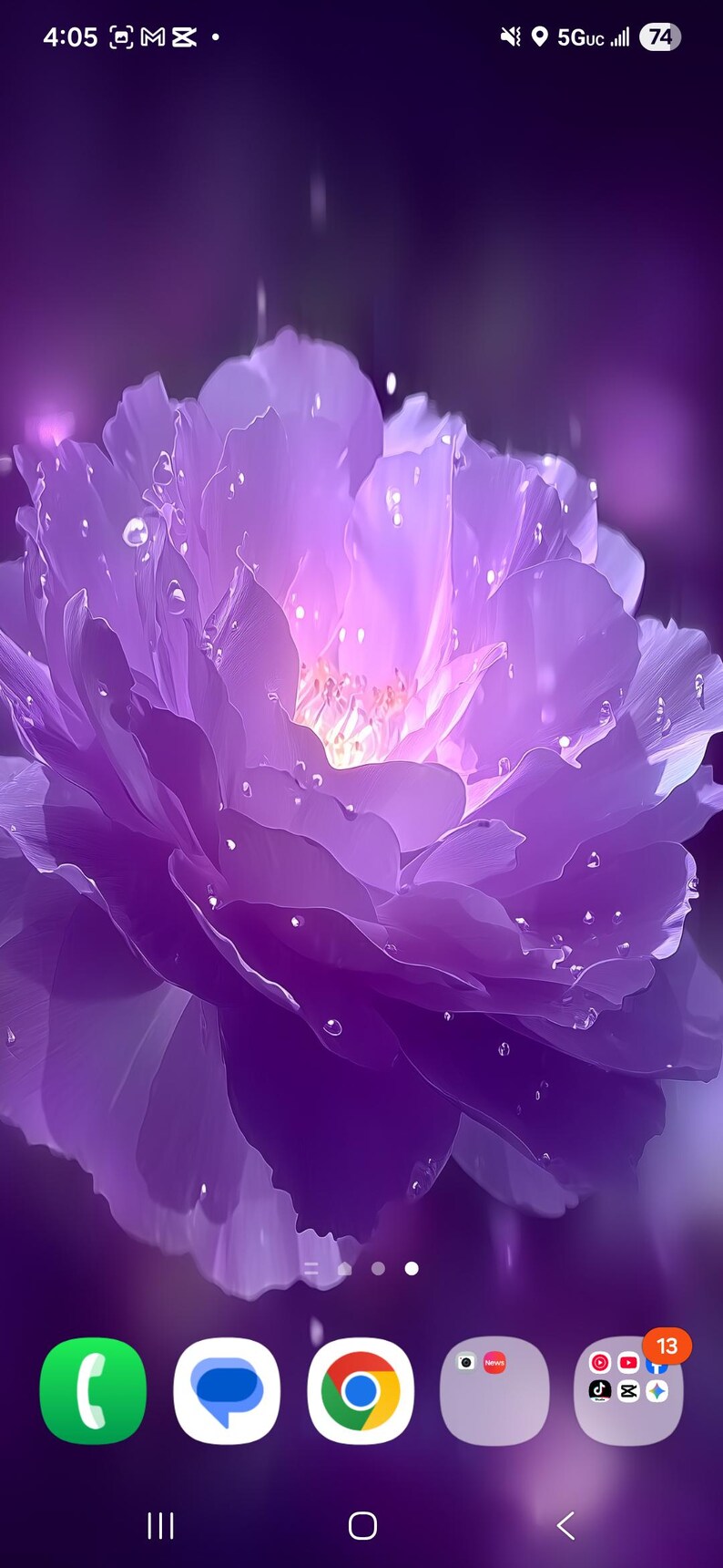Animated Rose Wallpaper: Cosmic Bloom Collection (digital Download) - Etsy