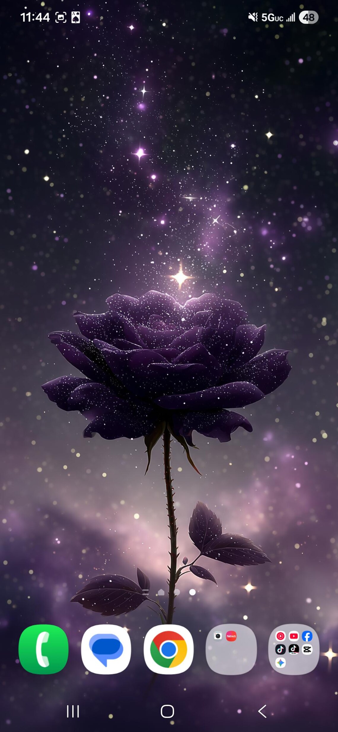 Animated Rose Wallpaper: Cosmic Bloom Collection (digital Download) - Etsy