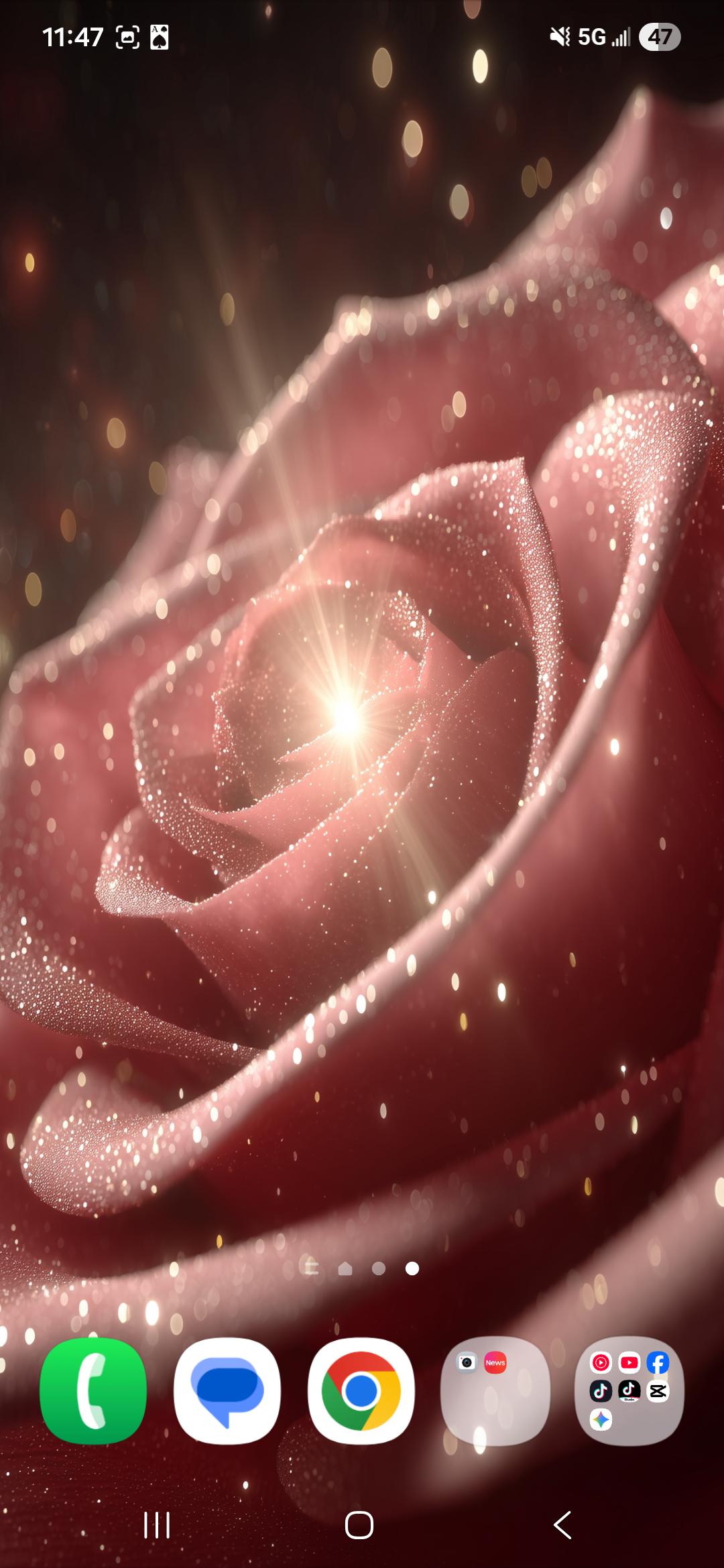 Animated Rose Wallpaper: Cosmic Bloom Collection (digital Download) - Etsy