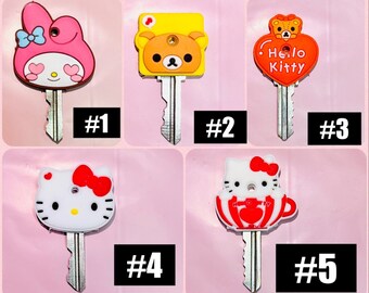 1pc Kawaii Mignon Dessin Animé Japonais Keycover | Pika Mon Melo Kitty | Cannelle | Capuchons de touches mignons