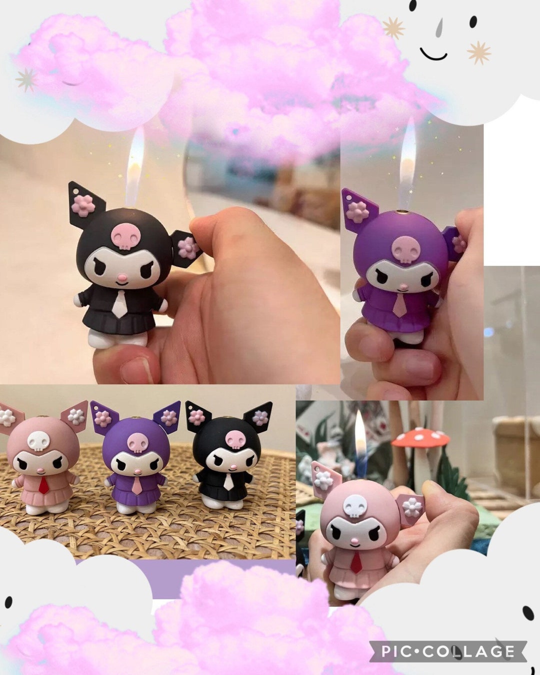 Cute Kuro Lighters Cute Lighters Kawaii Lighters Etsy