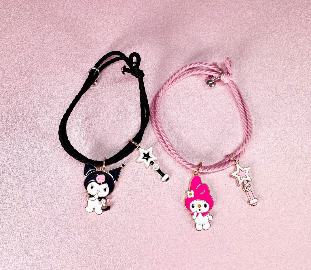 Cute Kuro and Cinnamo Matching Bracelets Kawaii Character - Etsy