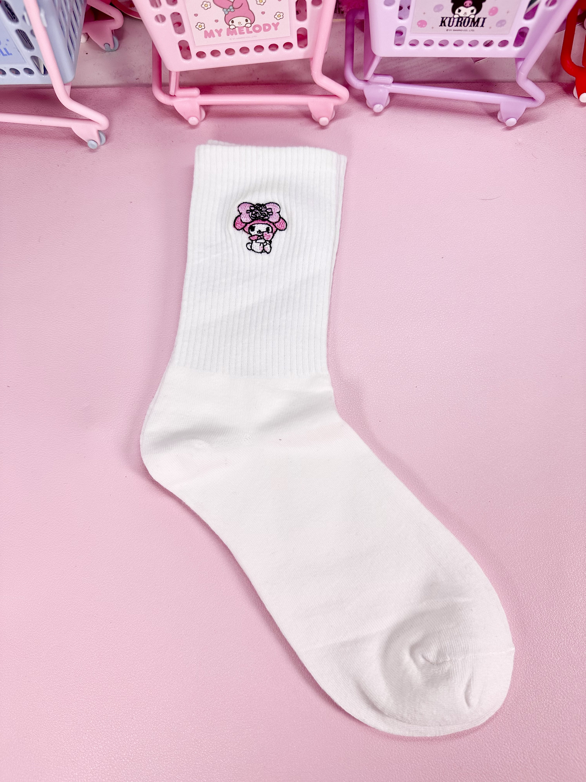 Kawaii Ankle Socks Cute Socks Melo Socks Cinnamo Socks Etsy