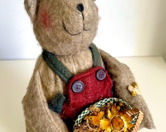 Vintage Mother Browns, zelfgesponnen vanuit het hart muisdecor, zeldzaam beeldje