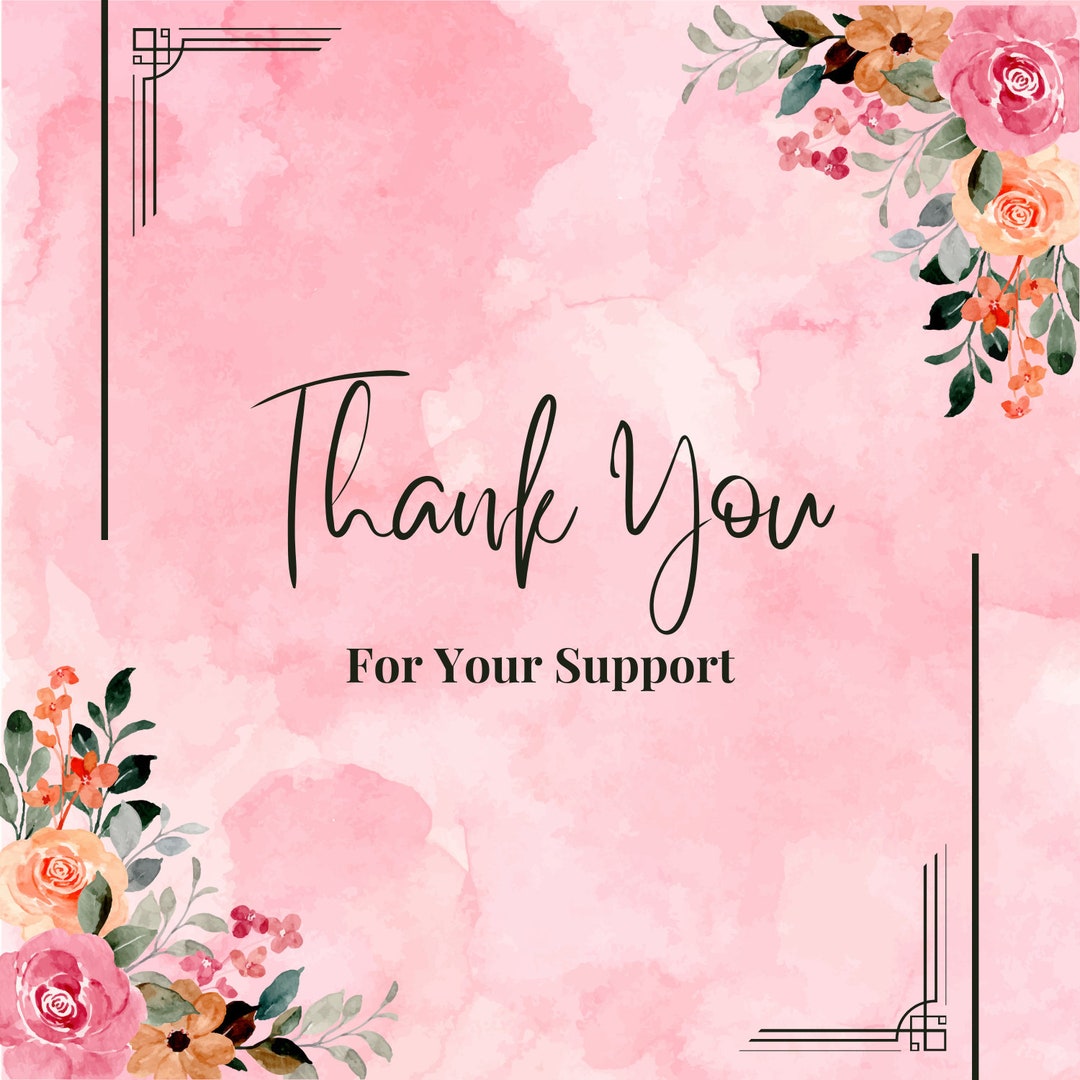 Aesthetic Thank You Card Etsy