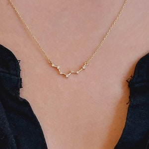 Sparkling Elegance 14K Gold Diamond Pisces Zodiac Necklace | Oceans of Beauty 18K Gold Pisces Necklace with Diamonds | Best Friend Gift