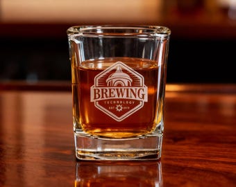Your Logo Engraved on a Shot Glass, Personalized Shot Glass Corporate Gift Party Shot Glass, Restaurant Bar Shot Glass, Corporate Event Gift