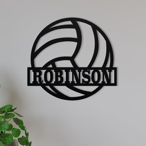 Personalized Volleyball Player Name Metal Sign, Custom Volleyball Sign, Personalized Ball Volleyball, Volleyball Decor,Volleyball Lover Gift
