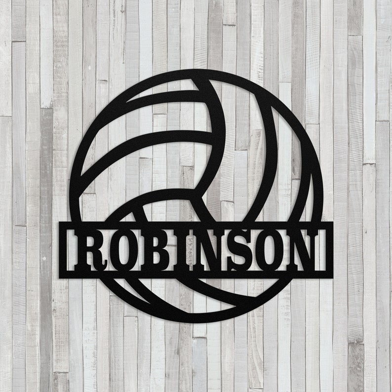 Personalized Volleyball Player Name Metal Sign, Custom Volleyball Sign