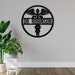 Personalized Metal Doctor Sign, Metal Health Care Sign, Personalized ...