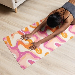 ヨガ・ピラティス SUKLA Pink Yoga Rug LAVA ヨガ・ピラティス SUKLA Pink Yoga Rug LAVA 61btIiykn1L._UF350