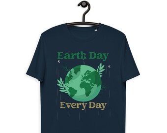 Earth Day Organic Cotton T-Shirt: Environmental Vegan Clothing