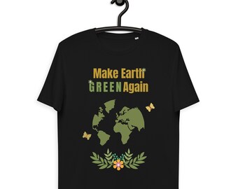 Earth Day Organic Cotton T-Shirt: Vegan Environmental Tee