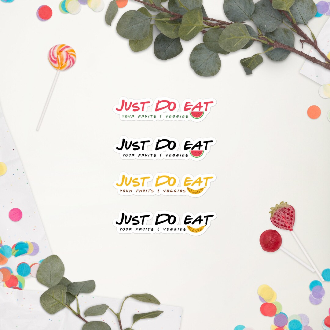 Eat Dis Sticker Just Do Eat Sticker - Funny Vegan Sticker - Eat Fruits and Veggies ...