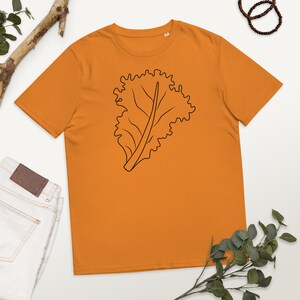 Kale Vegan T shirt - Unisex organic cotton t-shirt | Herbivore Shirt | Gardening Shirt | Vegan Gift | Animal Liberation | Plant Based Shirt