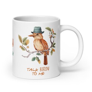 Sprechen Sie mit mir Birdy Becher - Birdy Talk Becher - Lustiger Vogel Becher - Vogelliebhaber Geschenk - Vogelbeobachter Geschenk - Vogelbeobachter Ornithologie - Sarkastischer Becher