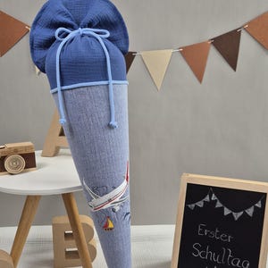 Schultüte Flugzeug und Erde