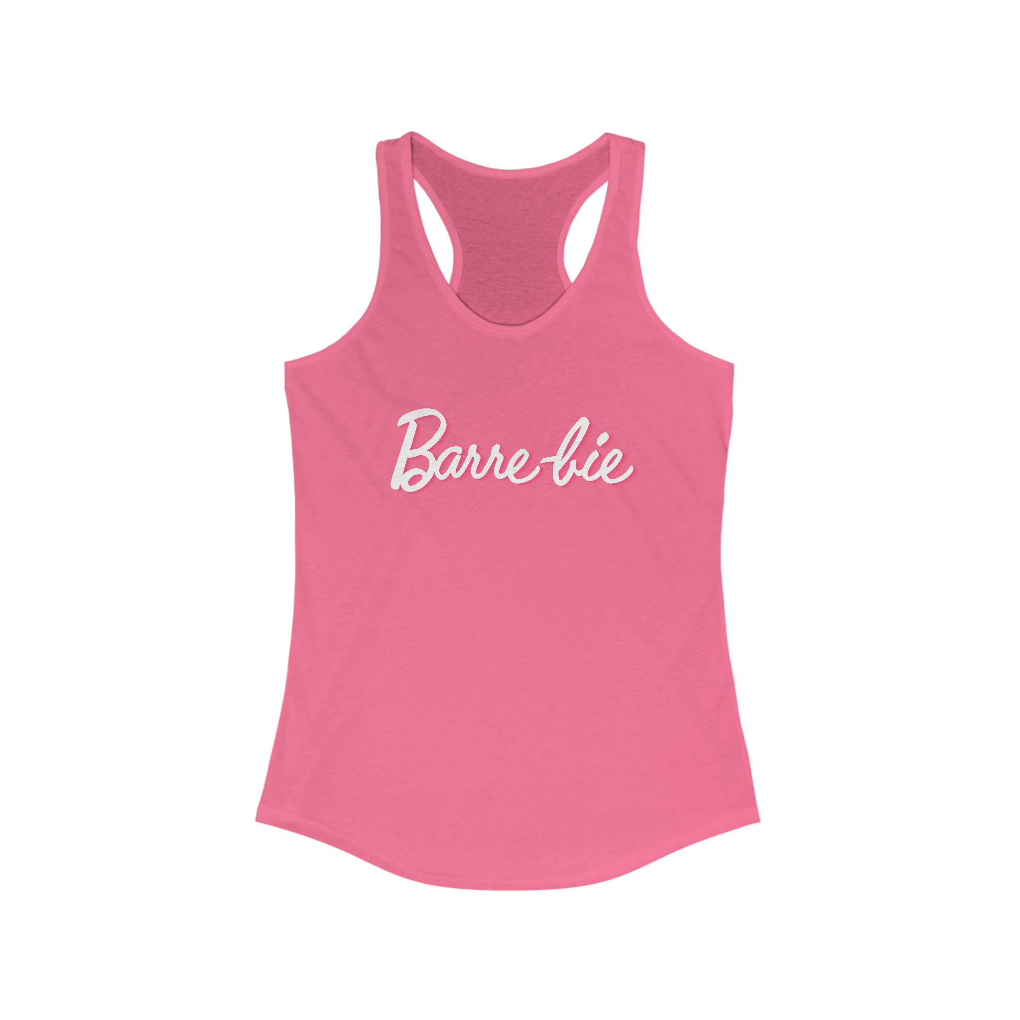 Barre-bie Shirt Barre Shirt Pink Barre Workout Tank Women's Ideal Racerback  Tank for Barre Class 
