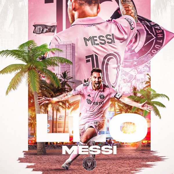 Lionel Messi | Handmade Sticker Decal | Barcelona FC | Qatar World Cup 2022 Inter Miami