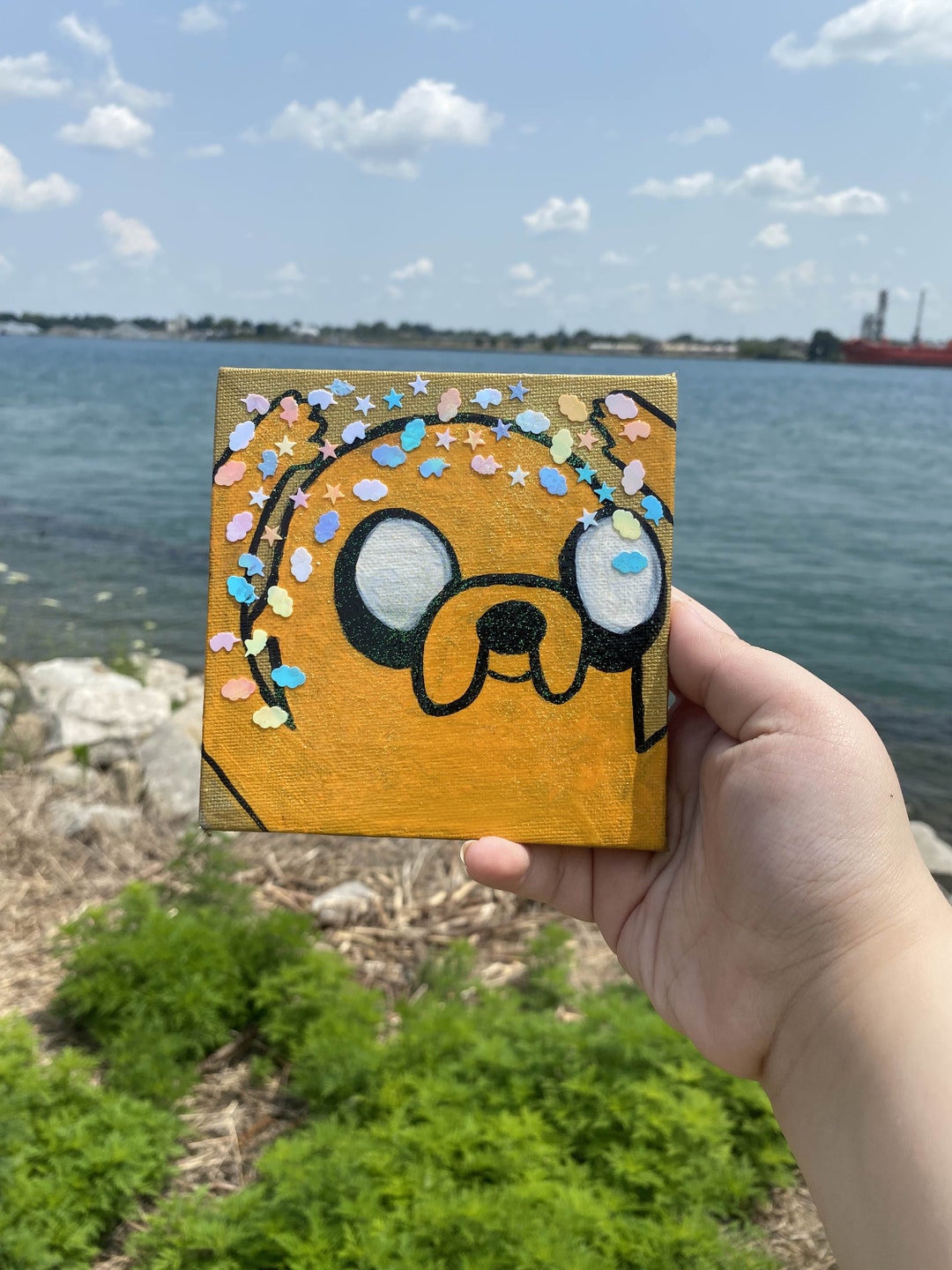 Jake Adventure Time Painting - Etsy