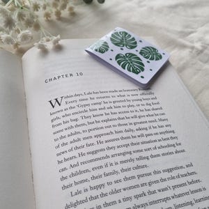 Magnetic Bookmark Monstera Bookmark Magnetic Monstera Bookmark