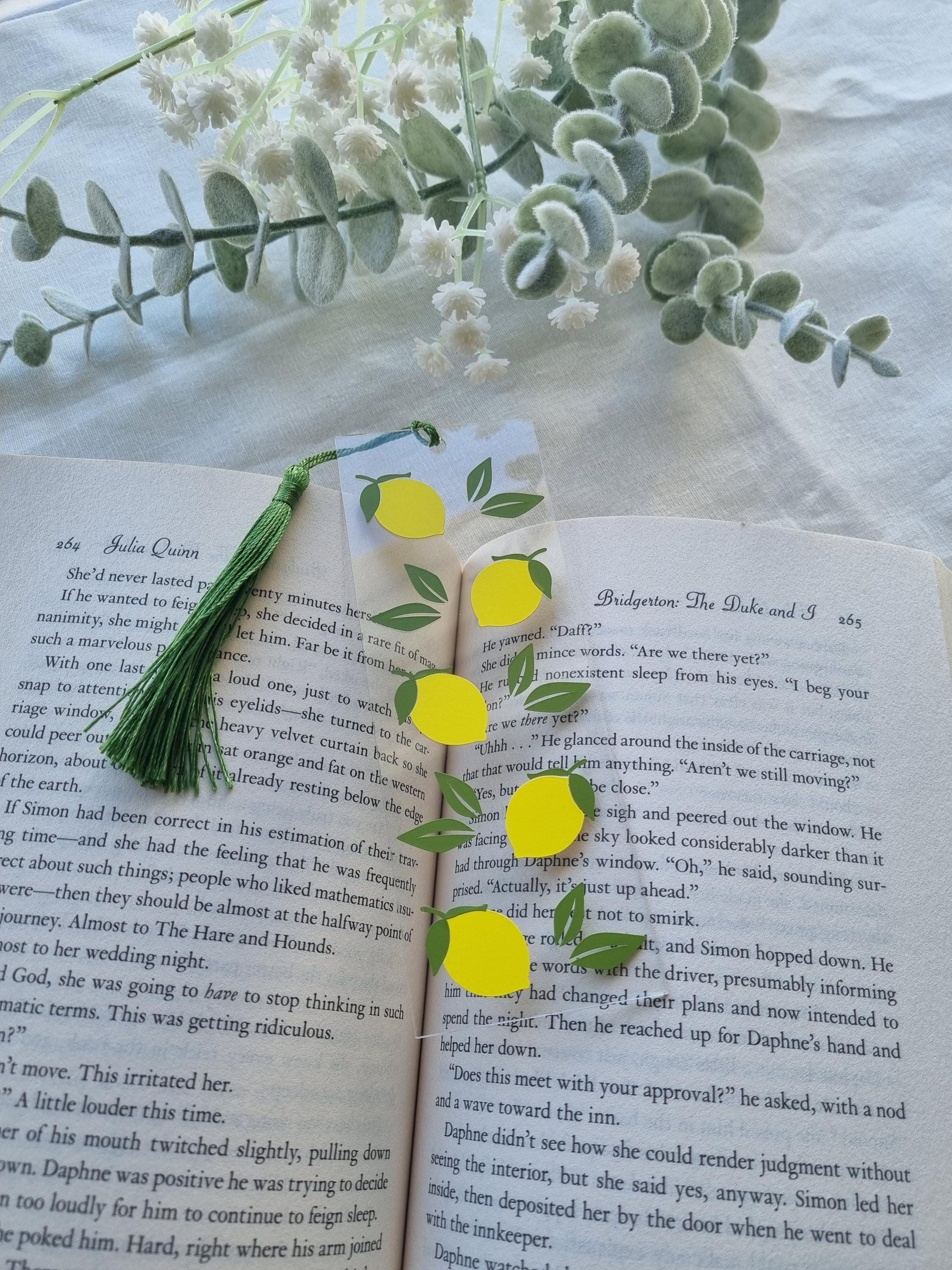 Cute Lemon Bookmark – Acrylic Fruit Bookmark for Her, Bookish Gift ...