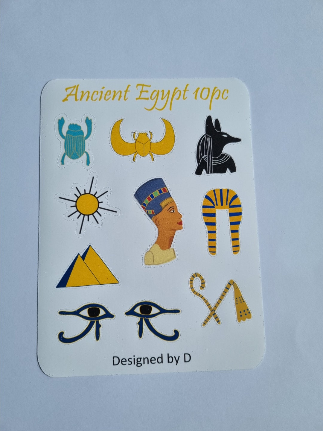 Ancient Egypt 10pc Sticker Sheet Egypt Sticker Sheet Travel Etsy
