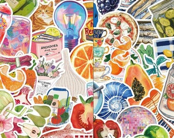 Mediterranean Stickers – Summer Decals for Laptop, Journal (10-100pcs)