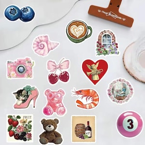 50 The Pinterest Girl Sticker Pack | Aesthetic Stickers for Laptop, Kindle, Water Bottle, Scrapbook | Vinyl Stickers