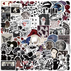 100PCS Downtown Girls Aesthetic Y2K Stickers Cute Retro PVC Stickers DIY Phone Laptop Notebook Scrapbooking Waterproof Decals