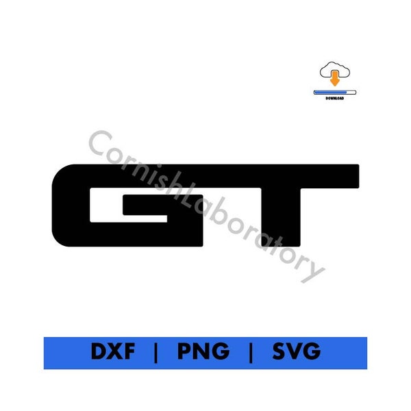 Ford Mustang GT Logo - Digital Download (DXF, PNG, SvG)