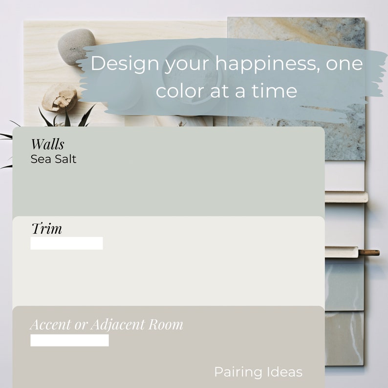 Sea Salt Sherwin Williams Home Paint & Color Palette Etsy UK