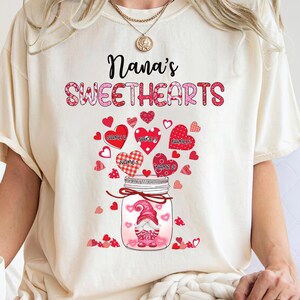 Personalized Grandma&#39;s Sweethearts Shirt, Grandma Valentine Shirt, Valentine Mimi Nana Mom Shirt For Grandma Nana Mimi