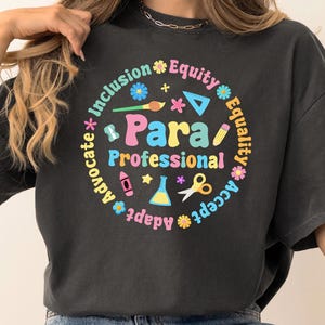 T-shirt paraprofessional, shirt paraprofessional, shirt paraprofessional, paraprofessional cadeau Paraprofessionals T-shirt cadeau voor leraar