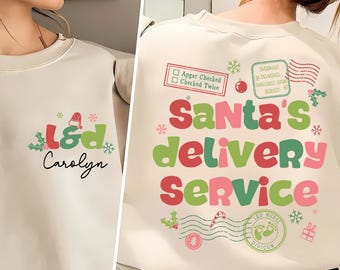 Camiseta do Serviço de Entrega do Papai Noel: Presente de Natal para Enfermeira de Parto e Parto