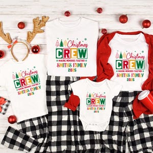 Family Christmas Crew 2025 Cotton Shirt