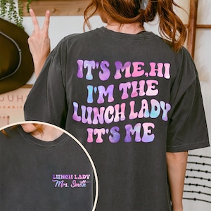 Personalized Lunch Lady Shirt, Lunch Lady Shirt, Cafeteria Worker T-Shirt Gift For Lunch Lady